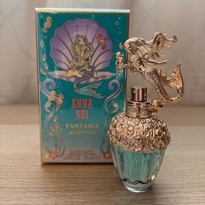 Anna Sui Rose Gold Mermaid Decorative Perfume Bottle
